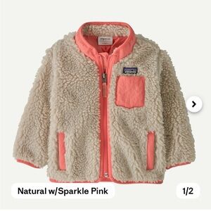 Patagonia Fleece Jacket with Pink Accents
